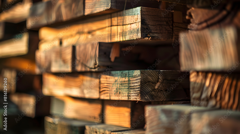 Wood stacked on a shelf Wood texture : Generative AI Wood stacked on a shelf Wood texture : Generative AI