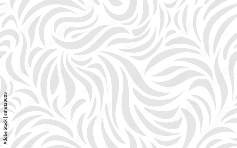 © pixel.99 - Abstract shape seamless pattern black and white gray curved line ornamental decorative vector texture wallpaper background for textile fabric paper print