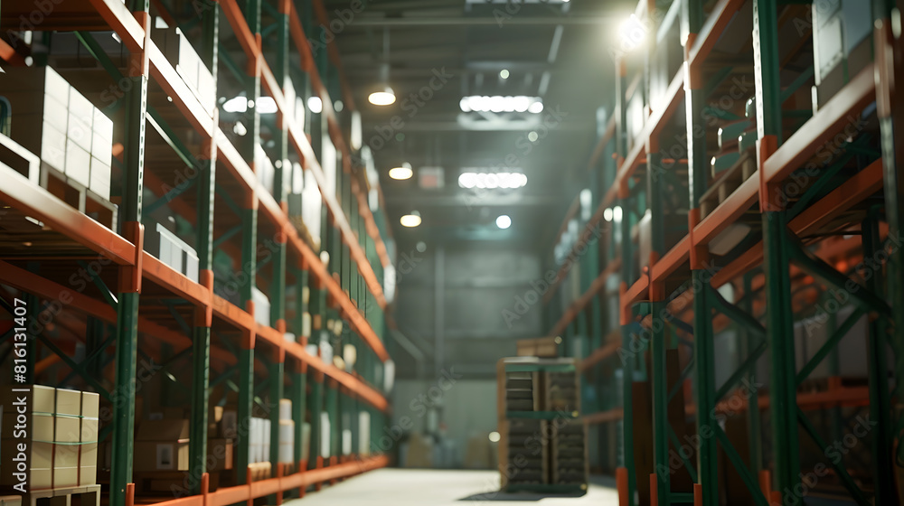 Warehouse for storage of various goods and equipment : Generative AI Warehouse for storage of various goods and equipment : Generative AI