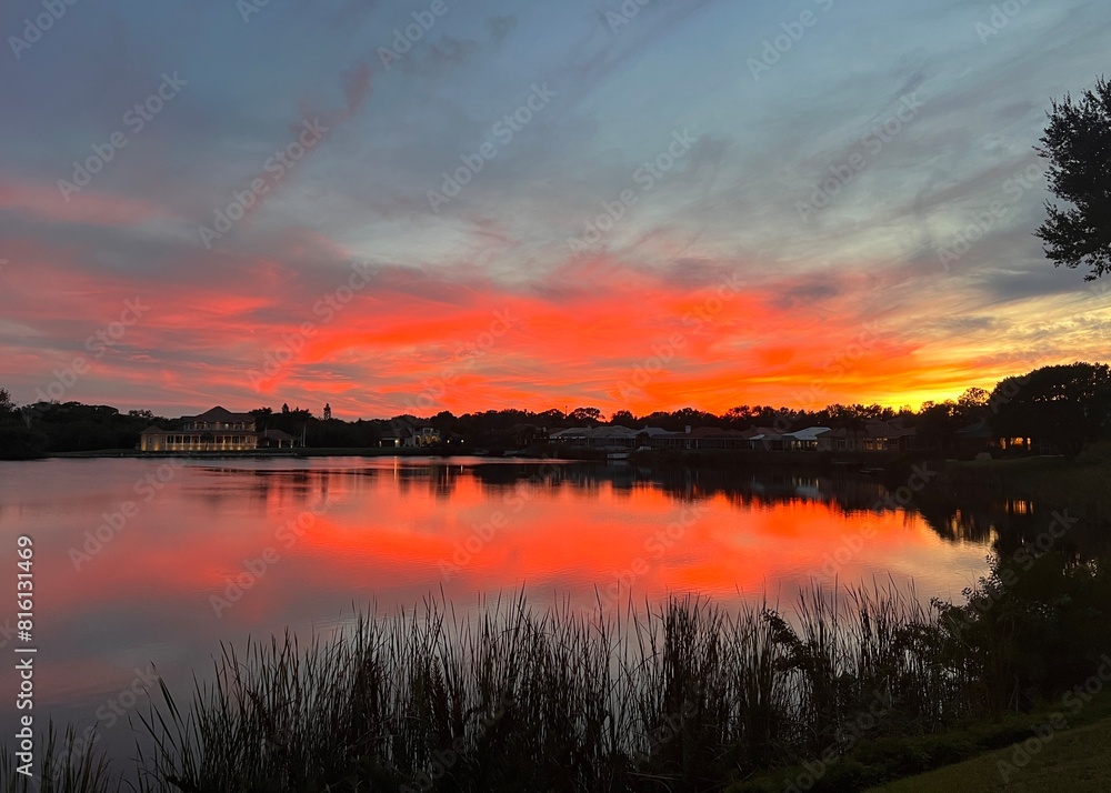 Fototapeta premium Florida lake sunset