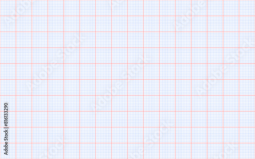 Graph paper grid line squre white sheet plotting page background blank empty tecnical design seamless pattern notebook blue print architecture print photo