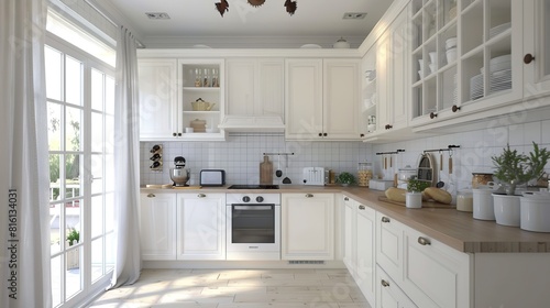 beautiful renovated furnished kitchen interior design