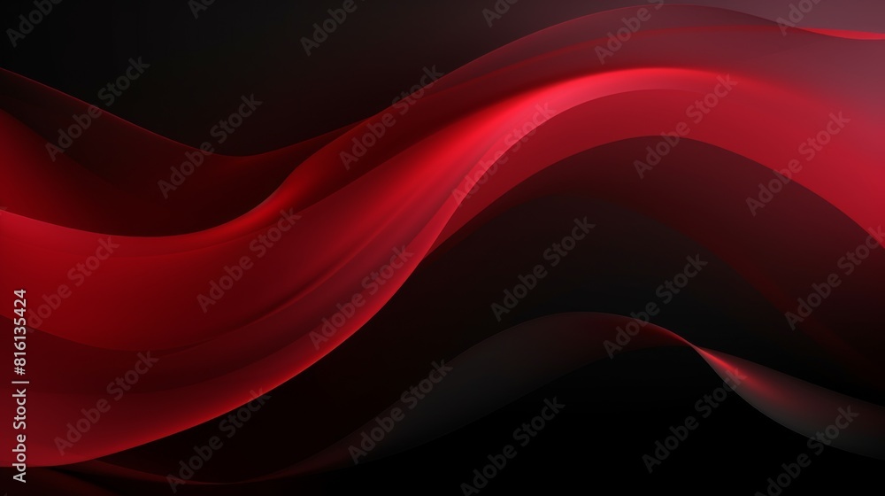 A modern abstract design with a vibrant red wave curve on a dark background, creating a striking visual contrast A modern abstract design with a vibrant red wave curve on a dark background, creating a striking visual contrast