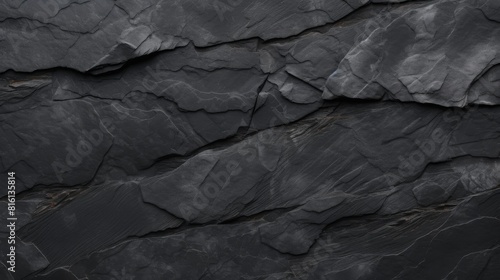 Wallpaper Mural This image captures the intricate veining and rich textures of black slate stone, ideal for elegant and modern backgrounds Torontodigital.ca