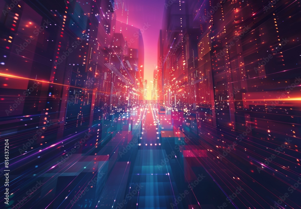 Future digital technology metaverse concept, vibrant backdrop. Vector EPS10 illustration. Future digital technology metaverse concept, vibrant backdrop. Vector EPS10 illustration.