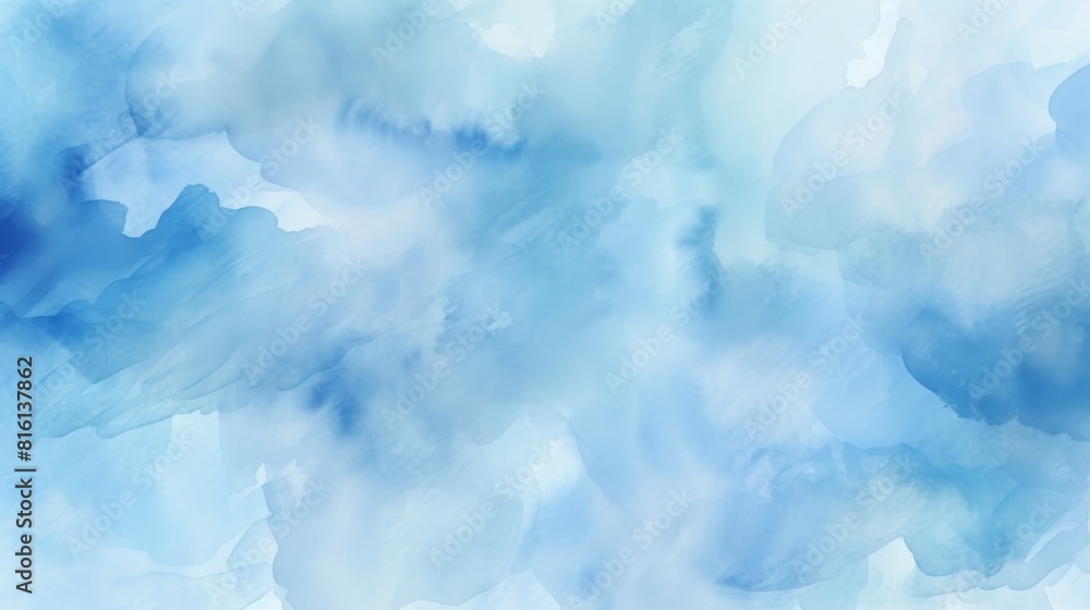 The image evokes a calming effect with a gentle blend of blue tones, creating a soft watercolor texture The image evokes a calming effect with a gentle blend of blue tones, creating a soft watercolor texture