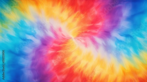 Radiant colors emanating from a central point in a tie-dye effect that suggests vitality and energy