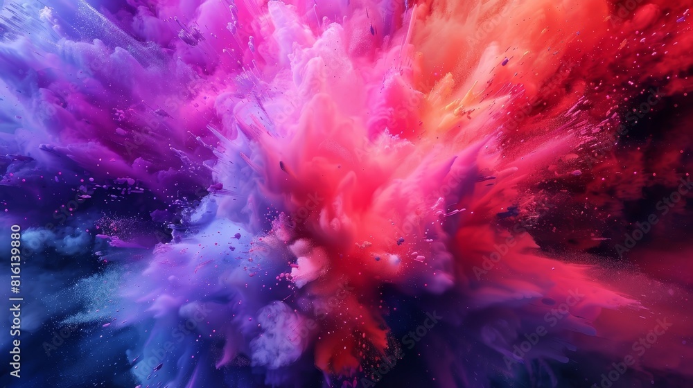 Dynamic Color Splash A Vibrant k UHD Digital Art Background