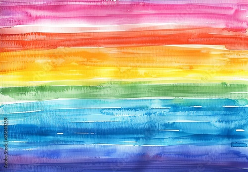 A bright rainbow abstract background with watercolor stripes ideal as wallpaper that might become a best-seller
