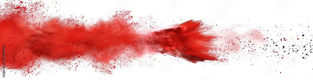 Dynamic abstract red powder burst, ideal for creating eye-catching wallpaper or background as a best-seller