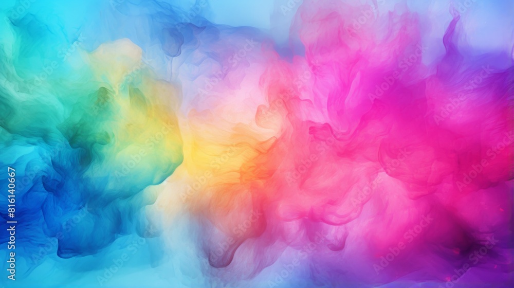 An abstract representation of vibrant watercolor inks blending into one another on the canvas, resembling a burst of colorful emotions or a cosmic phenomenon An abstract representation of vibrant watercolor inks blending into one another on the canvas, resembling a burst of colorful emotions or a cosmic phenomenon