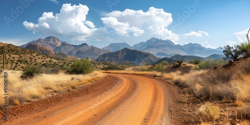 Western Adventure Vibes: Arizona Desert Road Trip Landscape for Graphic Art. Concept Arizona Desert, Road Trip, Graphic Art, Landscape, Western Adventure
