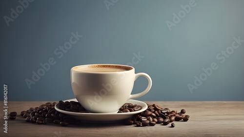 A coffee cup with an image placeholder