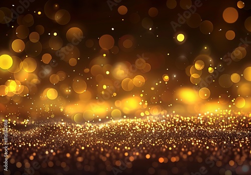 An abstract wallpaper of golden lights suggesting celebration, works great as a luxury background and best-seller