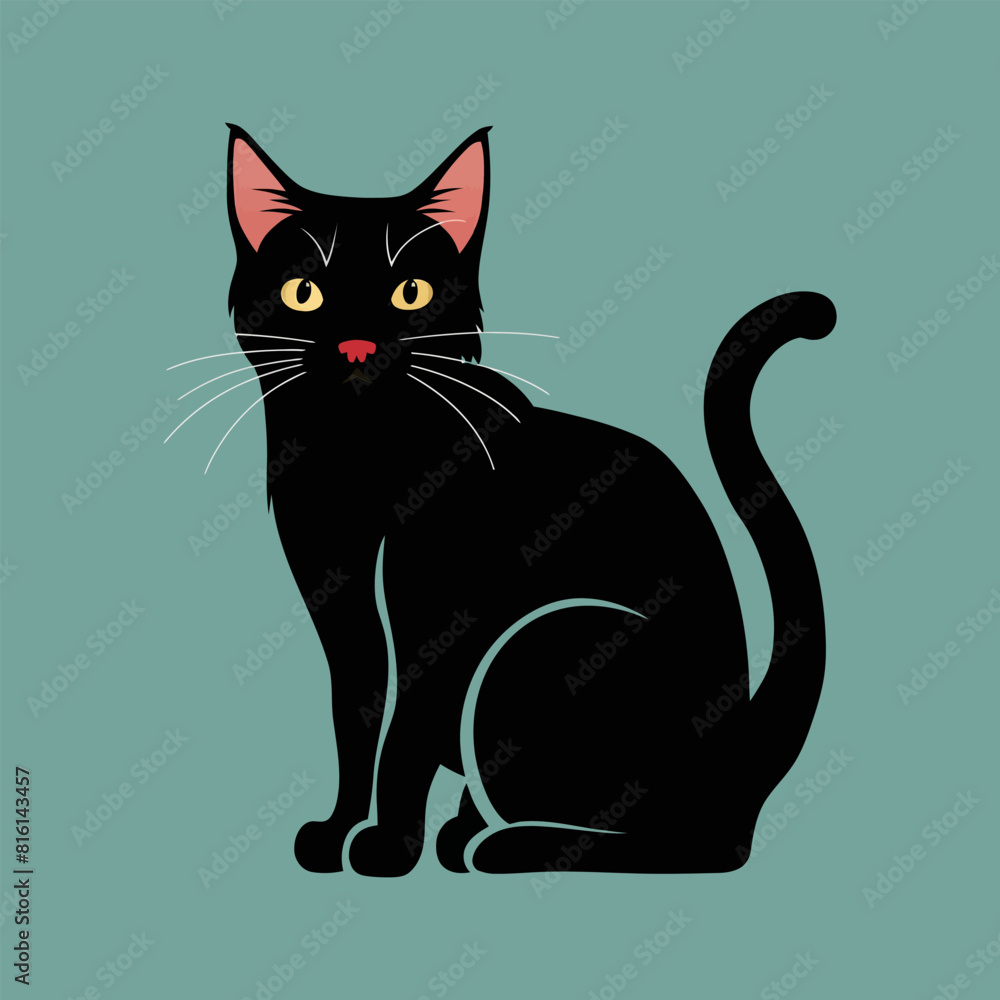 International cat day with cat vector illustration design International cat day with cat vector illustration design