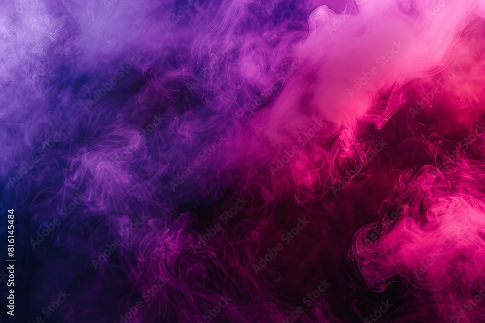 Vivid abstract wallpaper featuring swirls of pink and purple smoke against a dark background A dynamic and mystical background that can be a best-seller