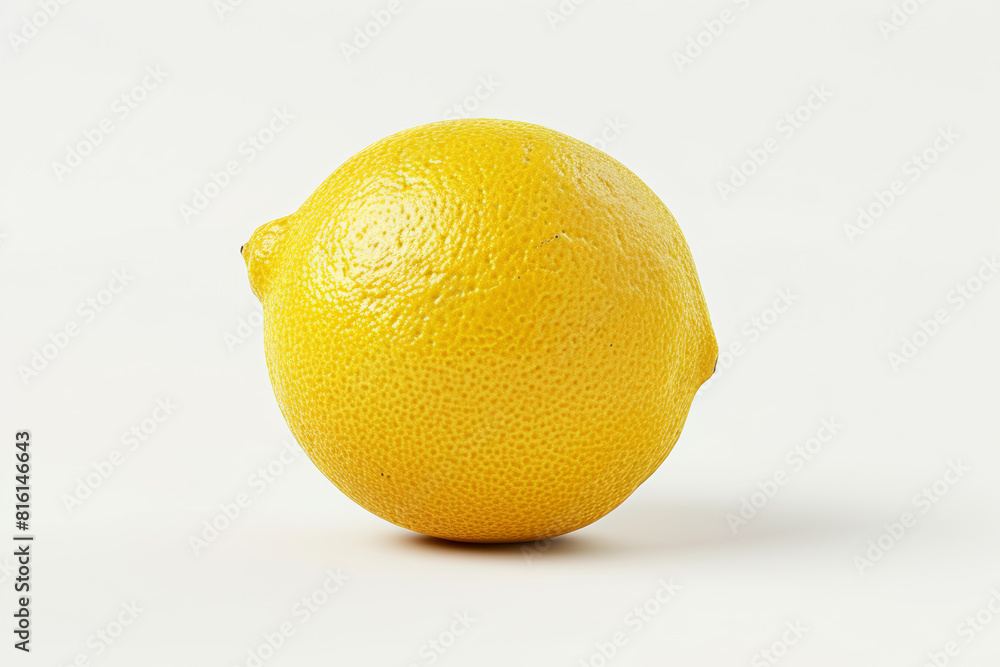 A vibrant yellow lemon isolated without any distractions, showcasing its sour taste and versatile culinary uses. Concept of citrus fruit and zesty flavors. Generative Ai. A vibrant yellow lemon isolated without any distractions, showcasing its sour taste and versatile culinary uses. Concept of citrus fruit and zesty flavors. Generative Ai.