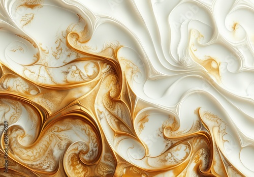 Elegant wallpaper showcasing an abstract background that mimics luxurious gold and white marble, a certain best-seller