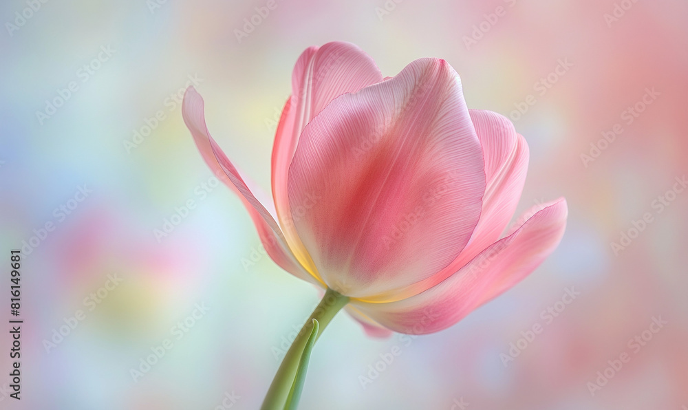 Fototapeta premium Pink Tulip Elegance