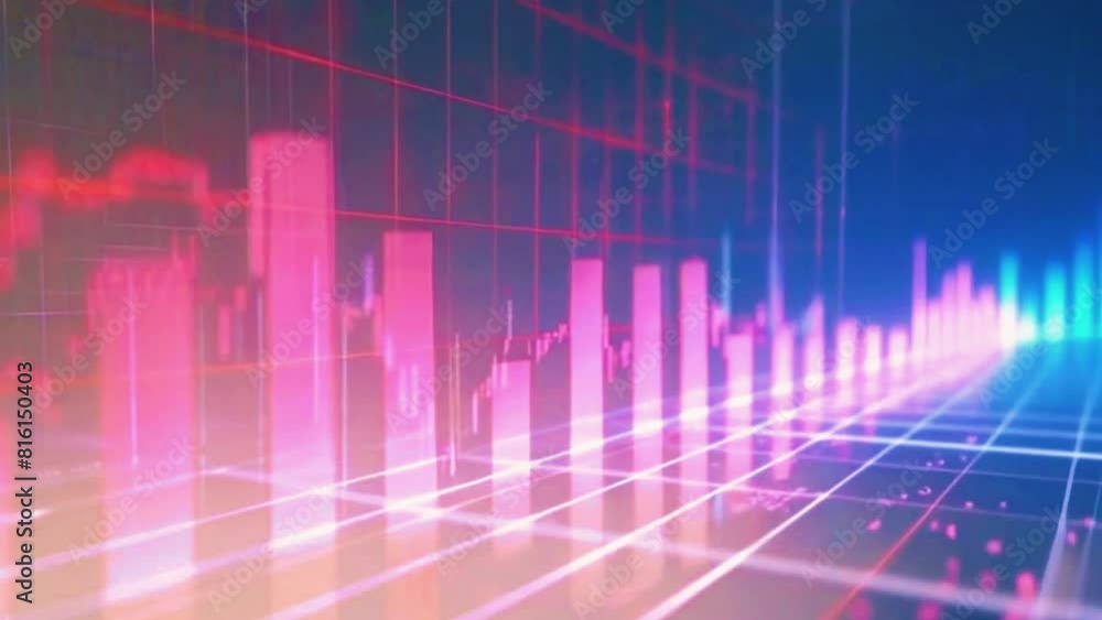a bar chart representing the market capitalization of different companies in a stock index, bar scaled according company's size, 4K stock market graph Background High-Quality Animation Video a bar chart representing the market capitalization of different companies in a stock index, bar scaled according company's size, 4K stock market graph Background High-Quality Animation Video