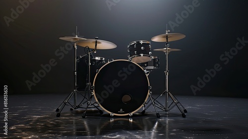 Photorealistic Drum Set  Transparent Background with Canon 50mm Lens