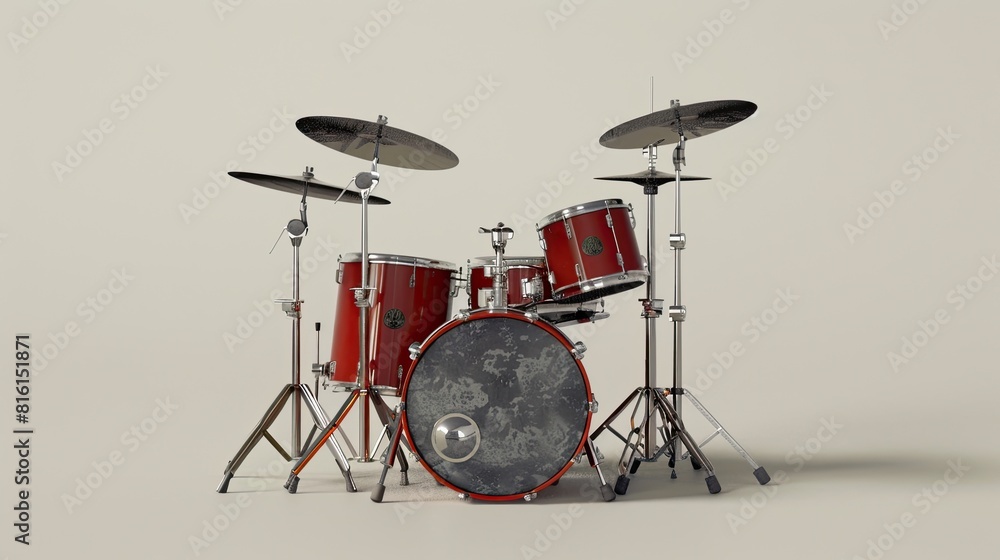 Photorealistic Drum Set: Transparent Background with Canon 50mm Lens Photorealistic Drum Set: Transparent Background with Canon 50mm Lens