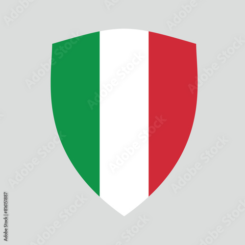 Italy Flag in Shield Shape Frame Free Download Italy Flag in Shield Shape Frame - GFXLoad