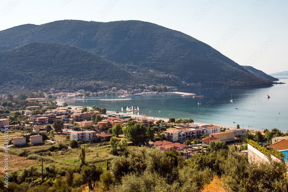 Fototapeta premium View of Vasiliki, Lefkada, Greece