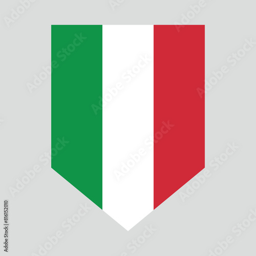 Italy Flag in Shield Shape Frame Free Download Italy Flag in Shield Shape Frame - GFXLoad