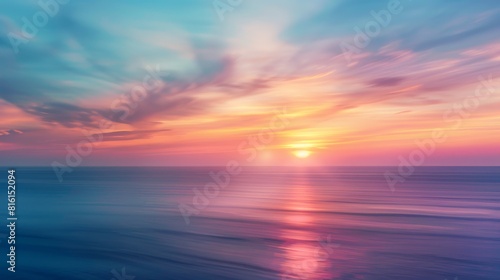 Vibrant Sunset Over the Ocean