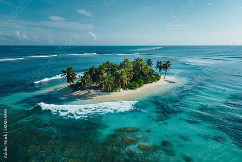 a surf festival on a private island, with crystal-clear waters and elite competitors photo