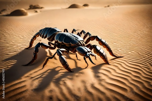 scorpion on the beach