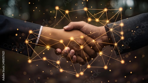 Handshake with Digital Network Connections, Symbolic Professional Agreement