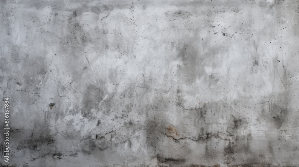 A well-worn wall displaying the effects of weathering and age with flaking white paint and cracking A well-worn wall displaying the effects of weathering and age with flaking white paint and cracking