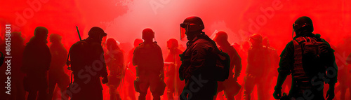 Use of Force (Red): Signifies the use of force by police, including non-lethal and lethal tactics, at protests photo