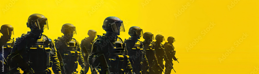 Public Perception (Yellow): Represents public perceptions and attitudes towards police militarization Public Perception (Yellow): Represents public perceptions and attitudes towards police militarization