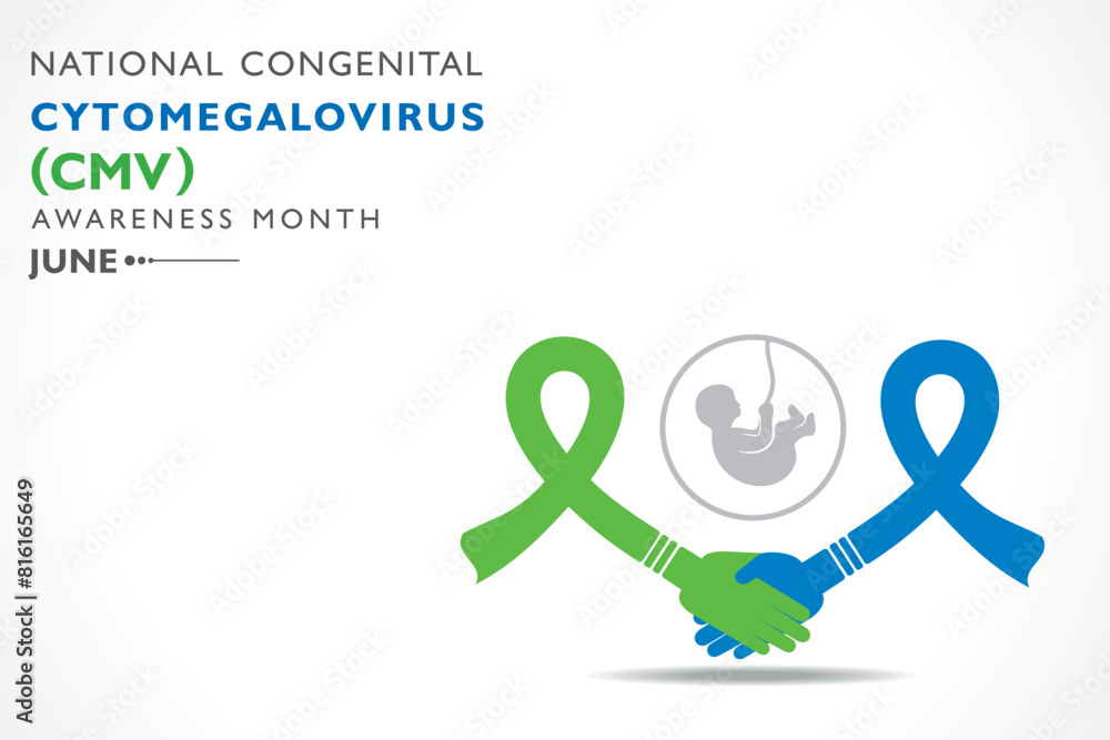 Φωτογραφία National Congenital Cytomegalovirus Awareness month observed in June every year, it is the most common infectious cause of birth defects