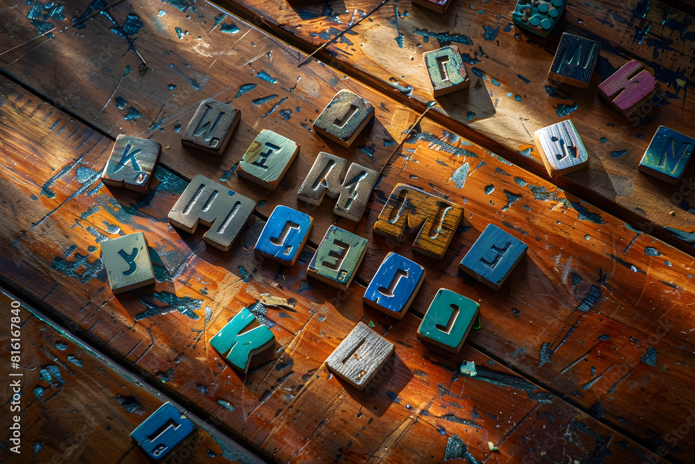 Engaging crossword puzzle in a lively setting displaying an intriguing