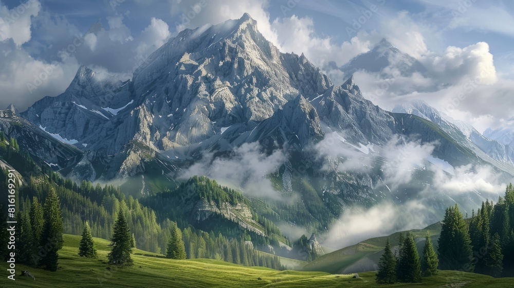 landscape with mountains hyper realistic landscape with mountains hyper realistic