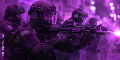 Public Safety  Purple   Signifies debates about whether police militarization enhances or detracts from public safety.