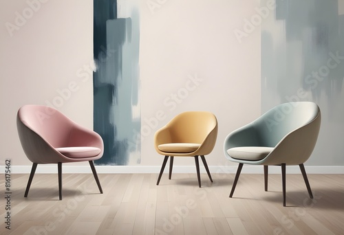chairs  modern   A trio of luxurious  eye-catching chairs 