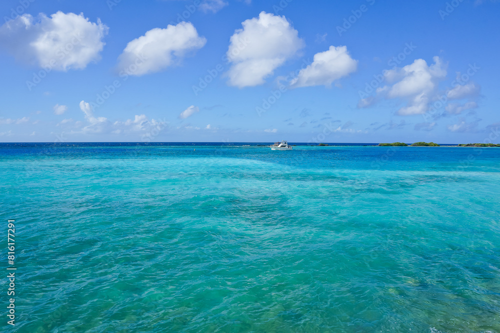 Beautiful seascape Pos Chiquito Beach Park Aruba