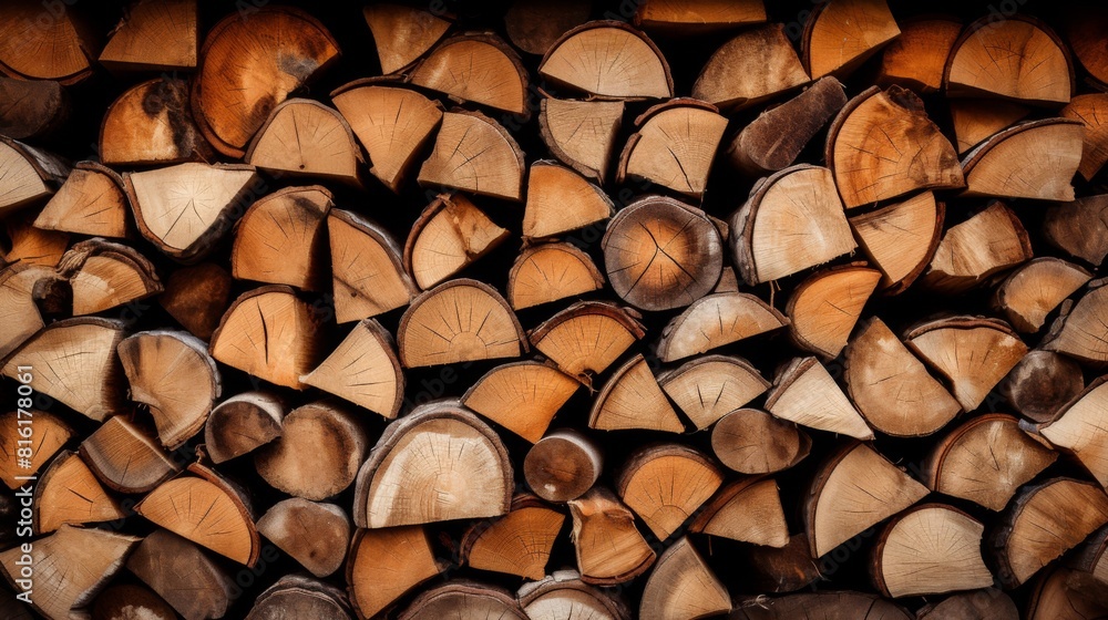 A detailed image showing the natural patterns of cut timber, highlighting the woody textures and various tones A detailed image showing the natural patterns of cut timber, highlighting the woody textures and various tones