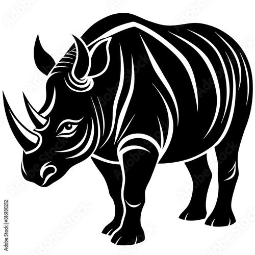 rhino-silhouette-black-vector-illustration-on-whit