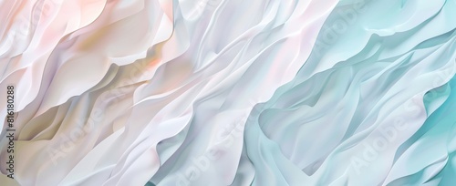 Soft Pastel Tones in Flowing Abstract Design 
