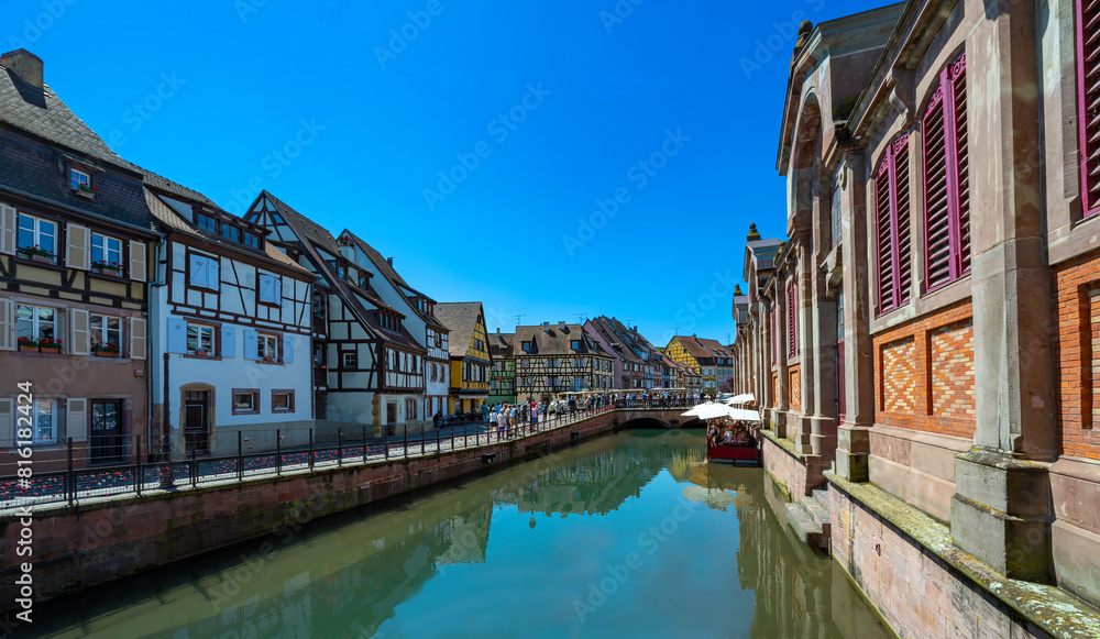 The beautiful old town of Colmar. Alsace, France, Europe The beautiful old town of Colmar. Alsace, France, Europe