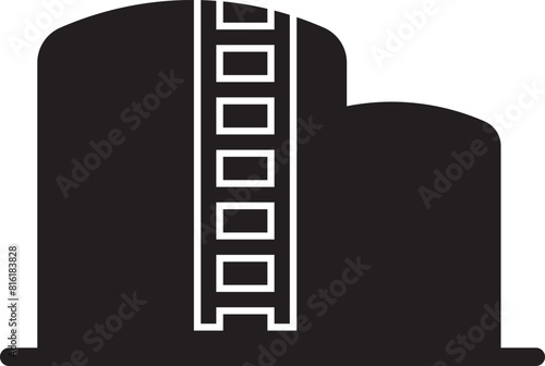 oil tank vector icon, oil tank icon