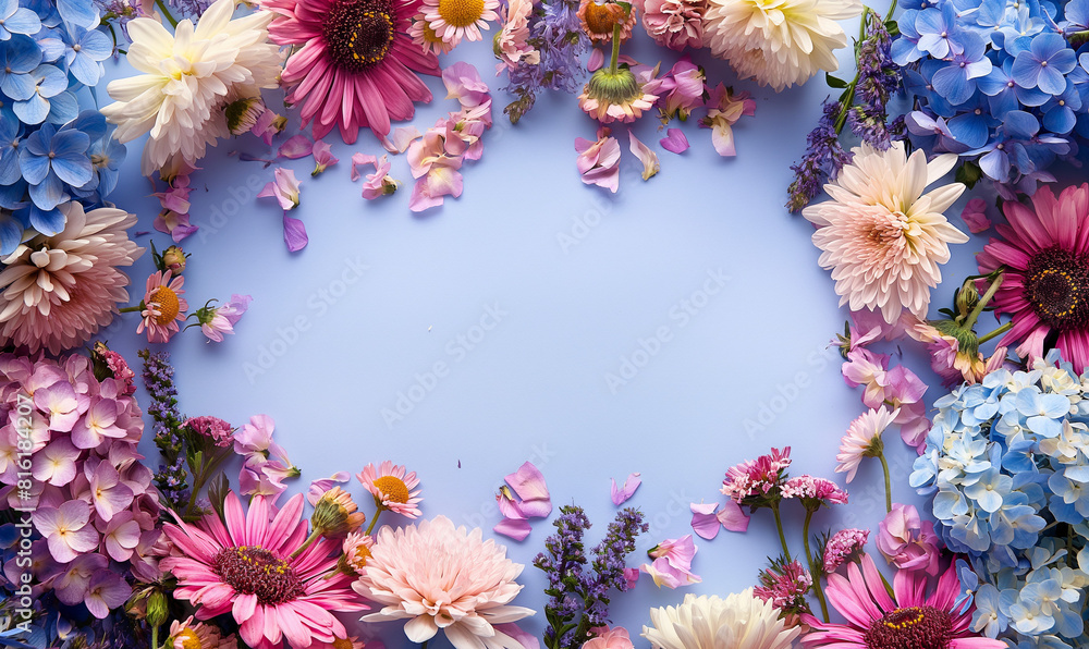 Obraz premium Hydrangea Elegance Frame