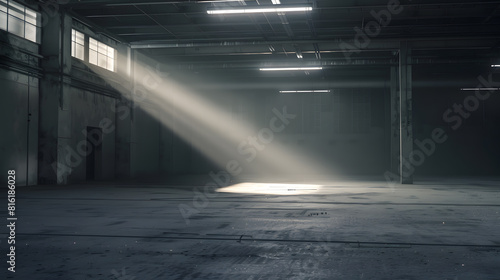 empty warehouse : Generative AI photo
