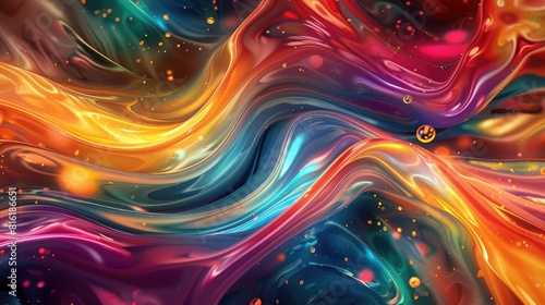Energetic and lively image with colorful patterns ideal for captivating backgrounds